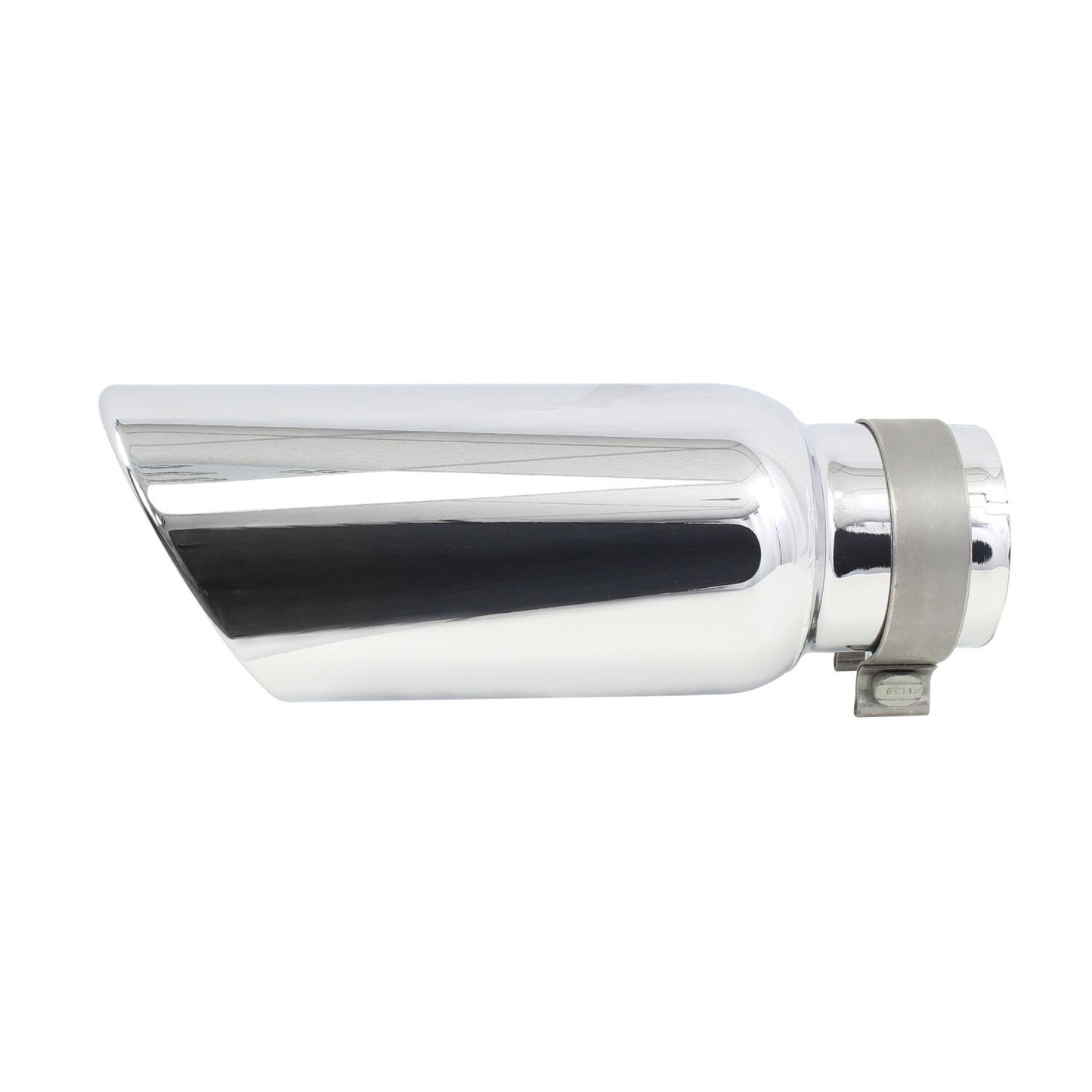 Stainless Steel Exhaust Tip 14 Inch Inlet Size: 3 1/2 Inch Outlet Size: 5.0 Inch Polished Stainless Steel Go Rhino-2