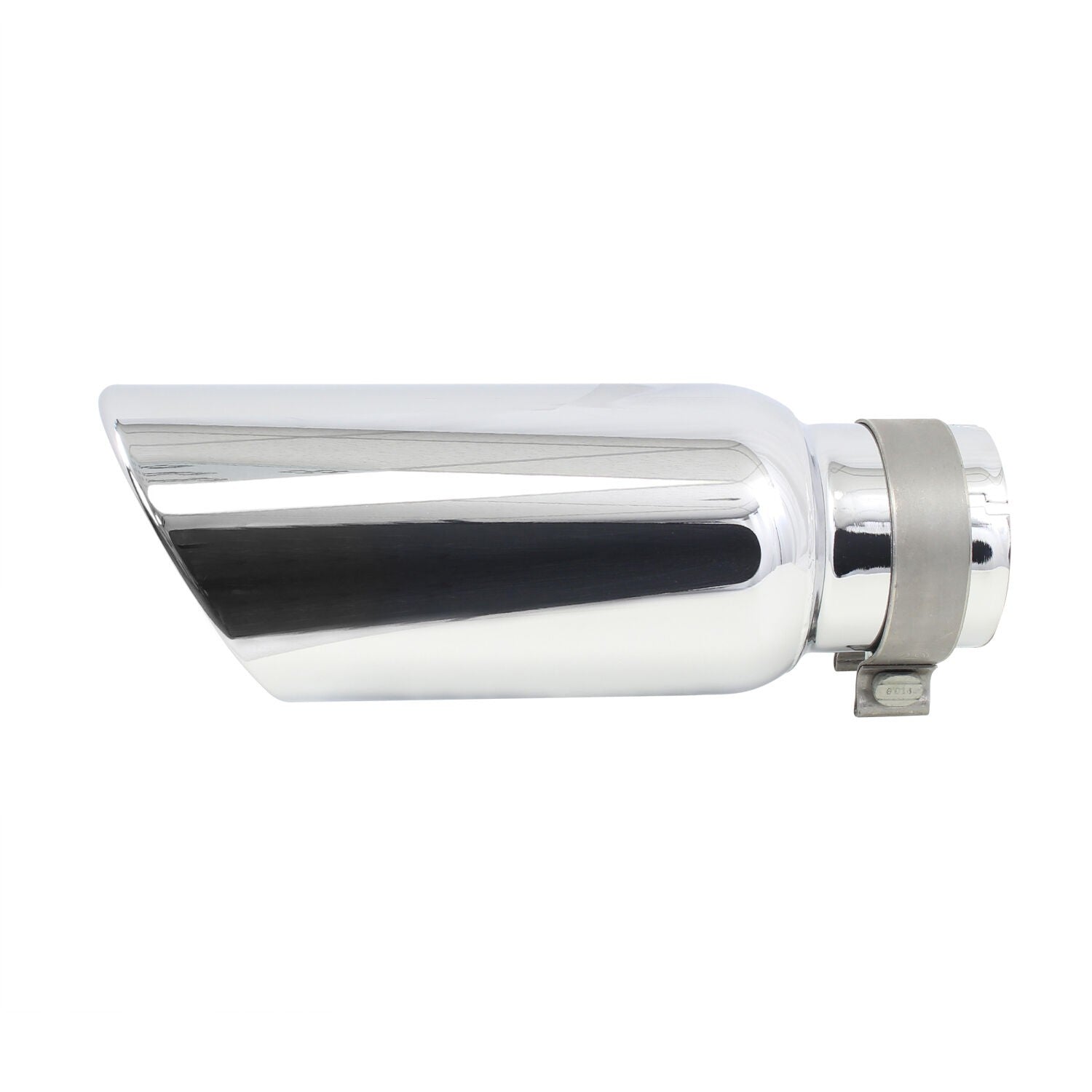 Stainless Steel Exhaust Tip 14 Inch Inlet Size: 3 1/2 Inch Outlet Size: 5.0 Inch Polished Stainless Steel Go Rhino-2
