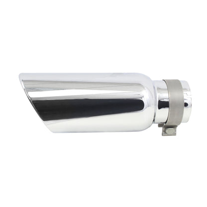Stainless Steel Exhaust Tip 14 Inch Inlet Size: 3 1/2 Inch Outlet Size: 5.0 Inch Polished Stainless Steel Go Rhino-2