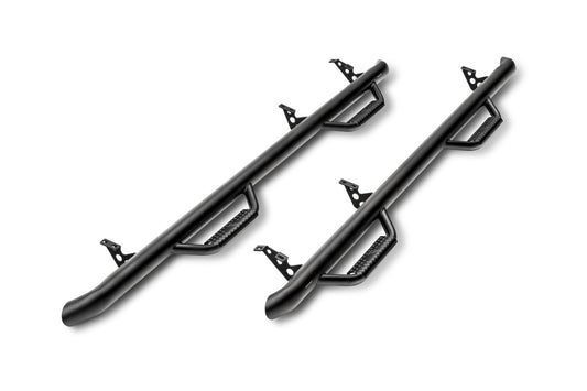 Nerf Step Bar Wheel-to-Wheel without Bed Access (2 Steps per Side) 2 Inch Main Tube Diameter 2009-2010 Hummer H3T Textured Black N Fab NFab