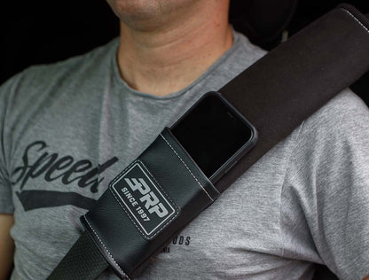 Seatbelt Pads w/ Pocket Black Trim PRP Seats-2