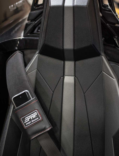 Seatbelt Pads w/ Pocket Black Trim PRP Seats-3