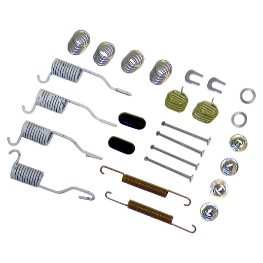 Drum Brake Hardware Kit for 1990-2006 Jeep TJ, YJ, XJ, MJ w/ 9 Inch Drums Crown Automotive
