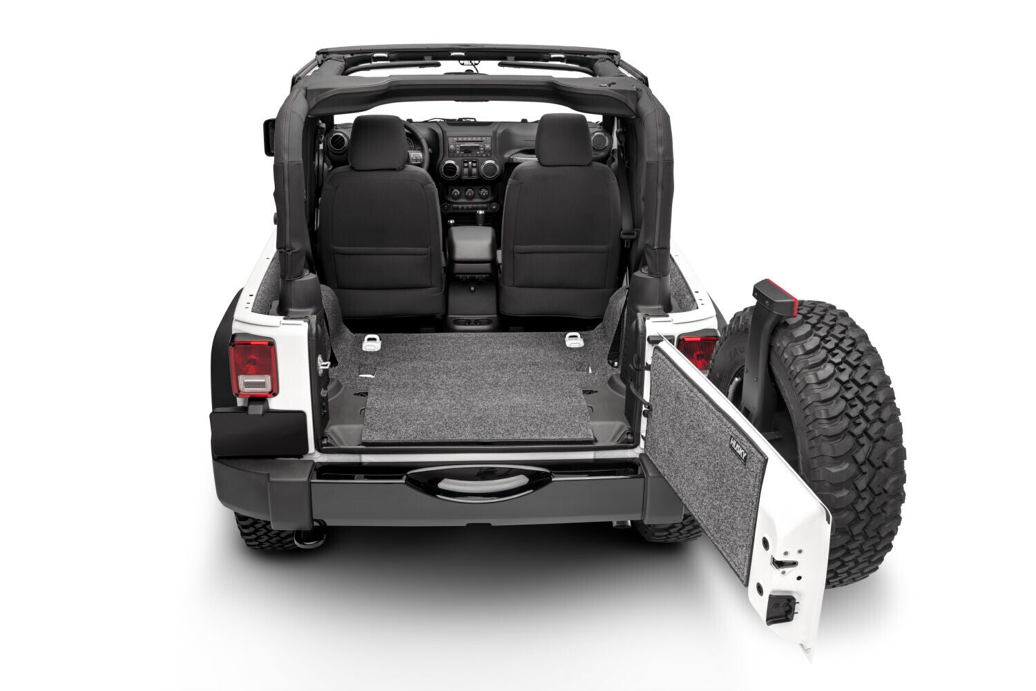 Guardian Comfort Jeep Liner Grey 07-10 Jeep Wrangler 2 Door Rear Husky Liners