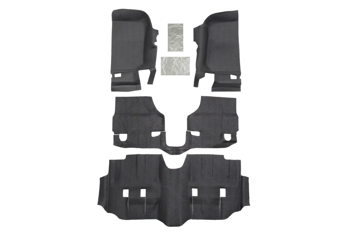 Guardian Impact Jeep Liner Grey 07-17 Jeep Wrangler Unlimited X 4 Door / Jeep Wrangler Unlimited Rubicon 4 Door and More Front Husky Liners