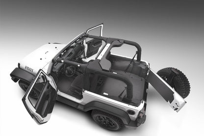 Guardian Impact Jeep Liner Grey 07-10 Jeep Wrangler 2 Door Rear Husky Liners-1