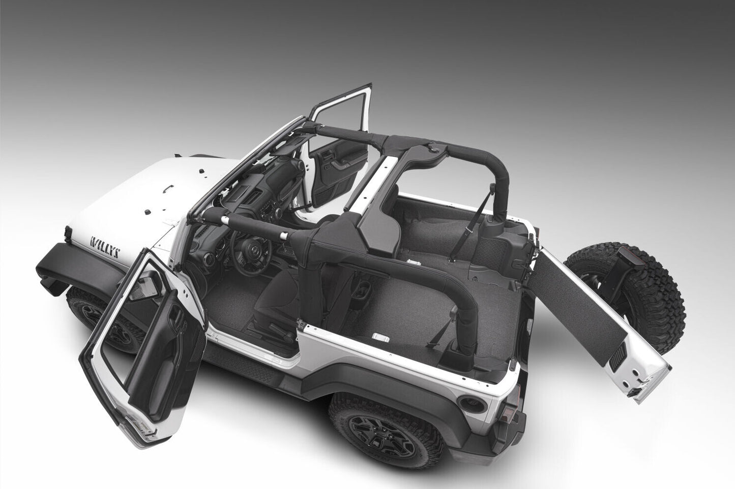 Guardian Impact Jeep Liner Grey 11-17 Jeep Wrangler 2 Door Front Husky Liners-1