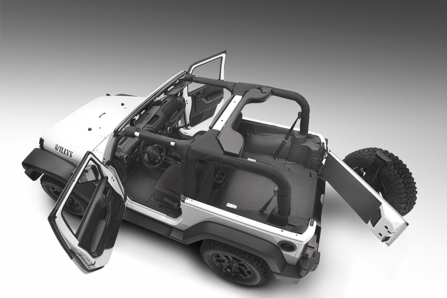 Guardian Impact Jeep Liner Grey 11-17 Jeep Wrangler 2 Door Front Husky Liners-1