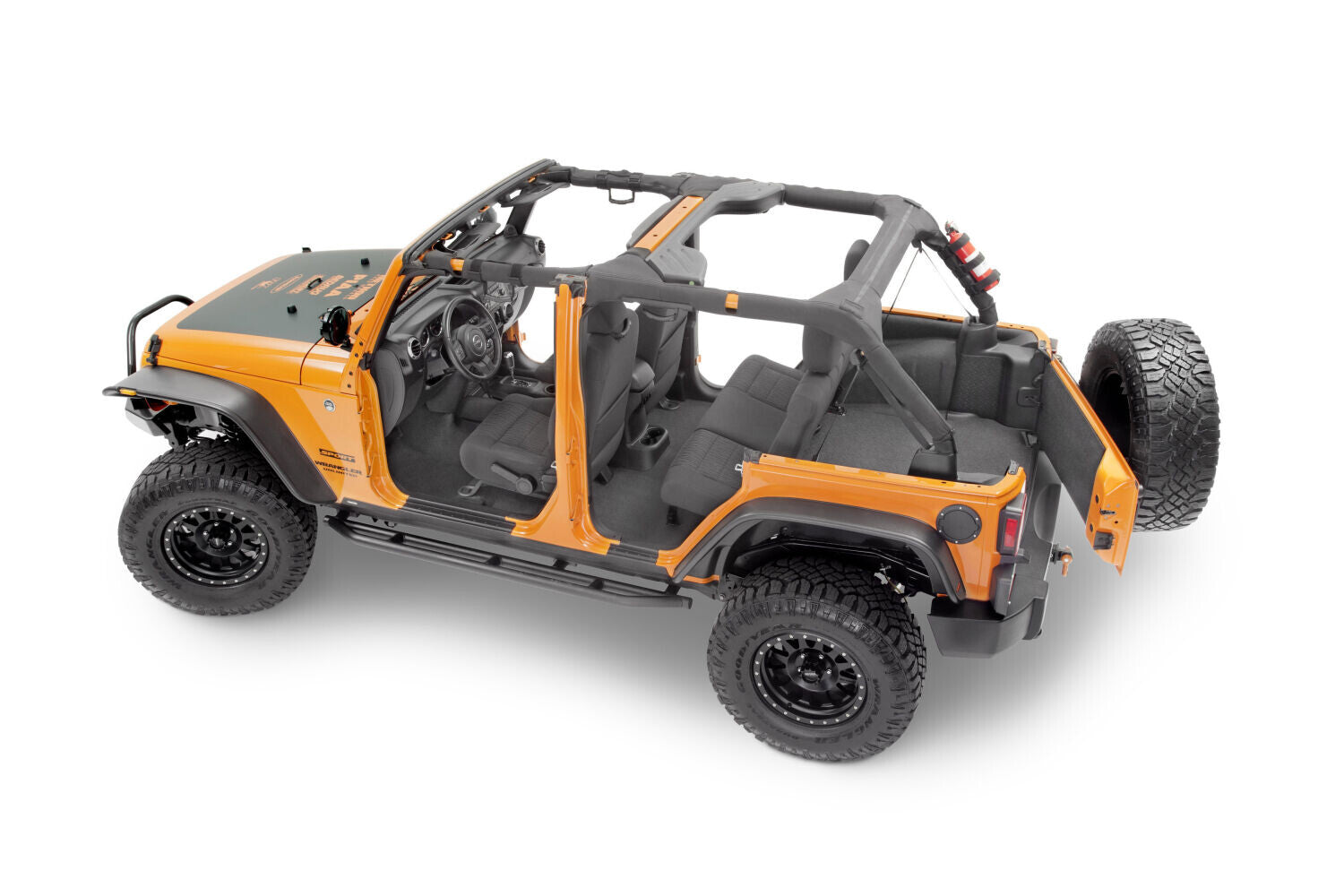 Guardian Impact Jeep Liner Grey 11-17 Jeep Wrangler Unlimited 70th Anniversary 4 Door / Jeep Wrangler Sport 2 Door and More Rear Husky Liners-2