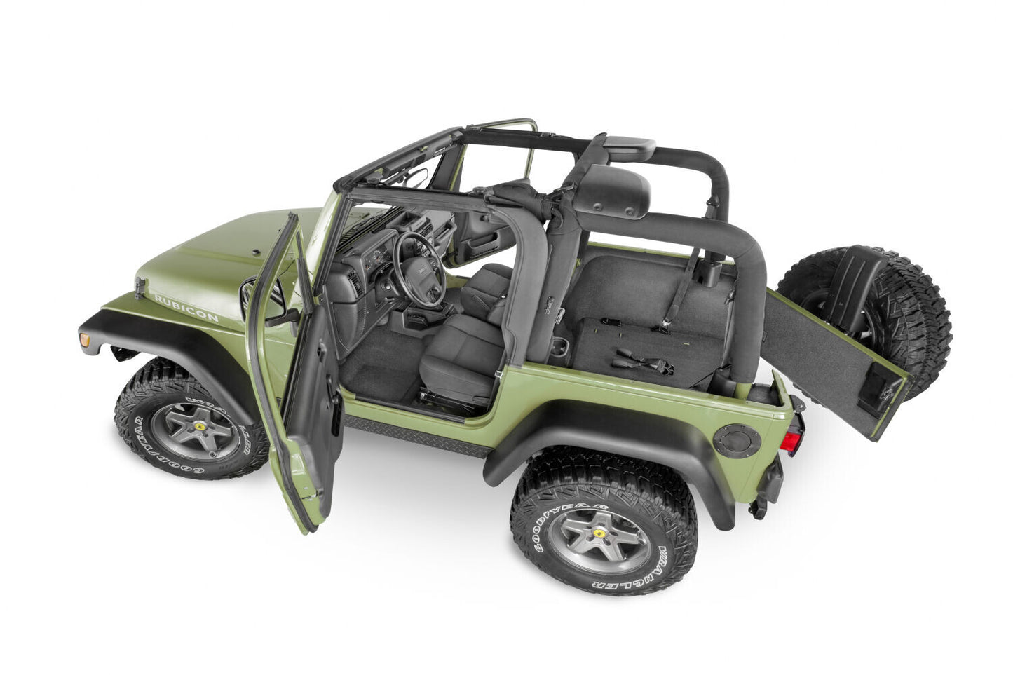 Guardian Impact Jeep Liner Grey 97-06 Jeep Wrangler Husky Liners-2