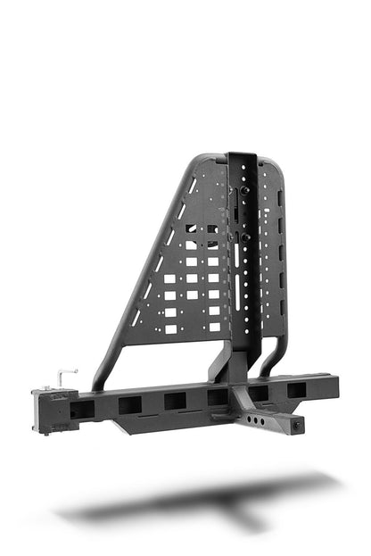 Swing A Way 2 Inch Hitch Mounted Tire Carrier Textured Black Go Rhino-14