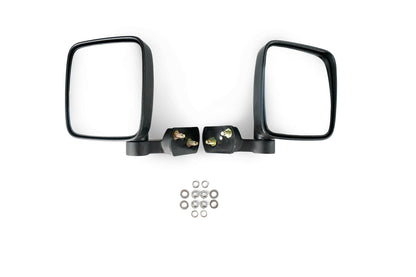 2018 2025 Jeep Gladiator JT WranglerJL JLU Front Half Doors With Alum Mesh DV8 Offroad-1