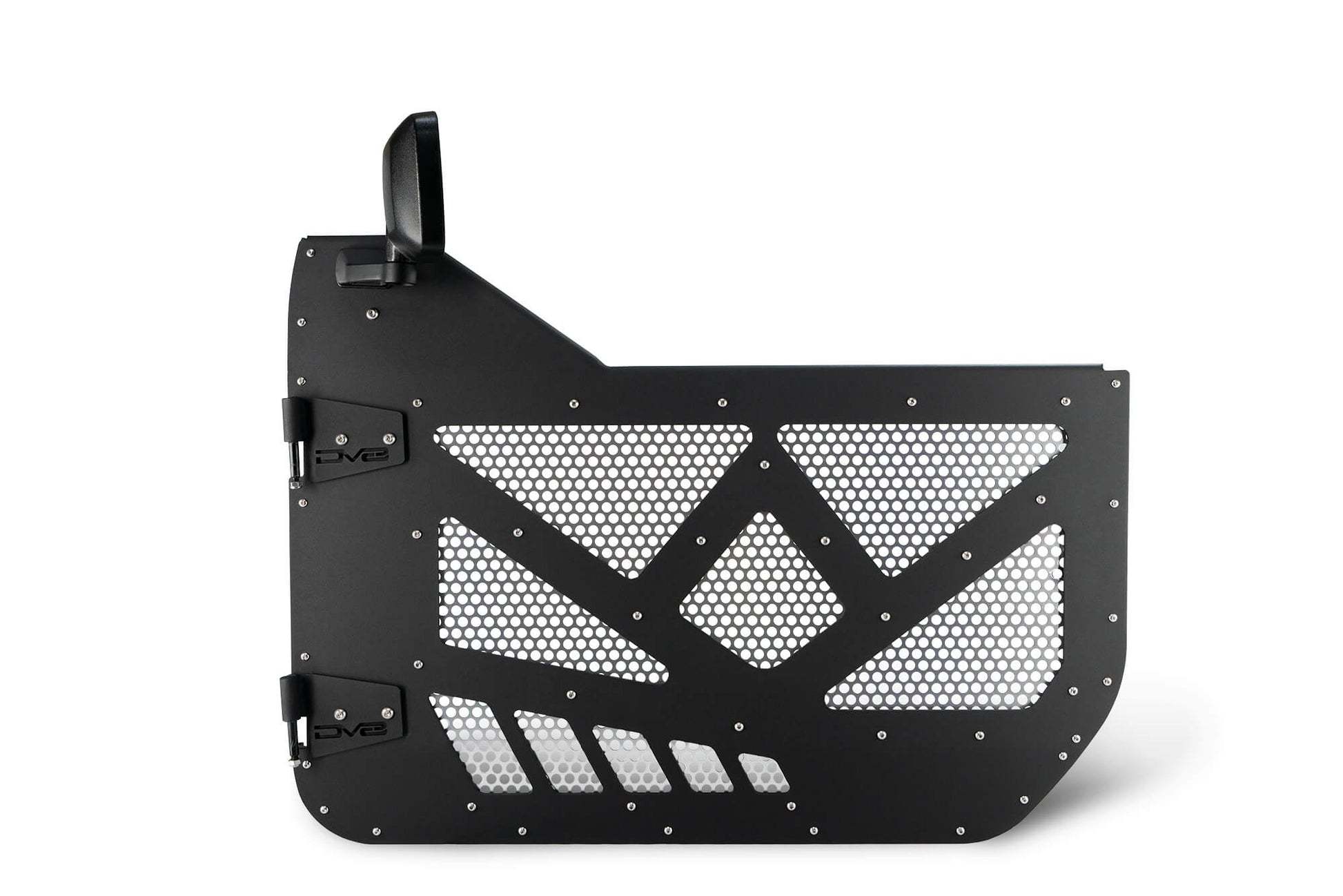 2018 2025 Jeep Gladiator JT WranglerJL JLU Front Half Doors With Alum Mesh DV8 Offroad-3