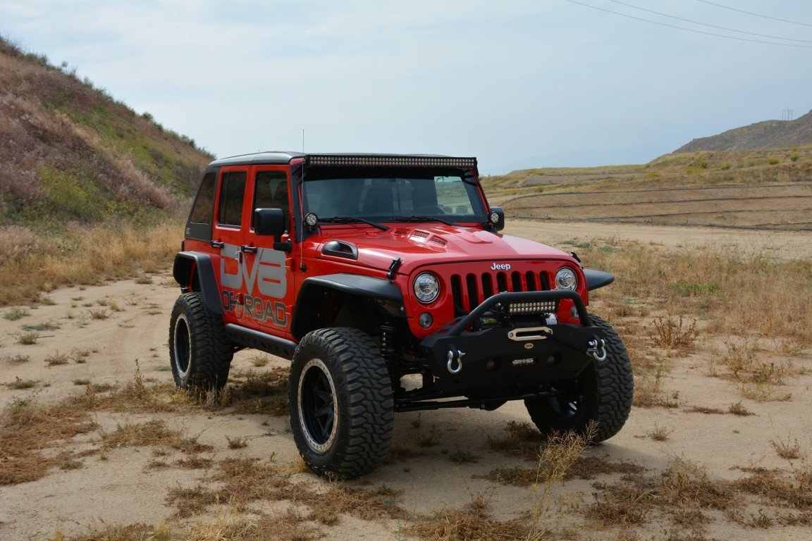 2007 2018 Jeep Wrangler Heat Dispersion Hood DV8 Offroad-6