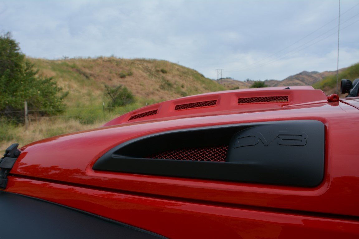 2007 2018 Jeep Wrangler Heat Dispersion Hood DV8 Offroad-7