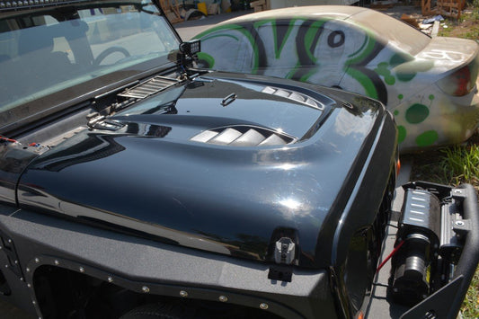 2007 2018 Jeep Wrangler JK JKU 10Th Anniversary Hood DV8 Offroad-1