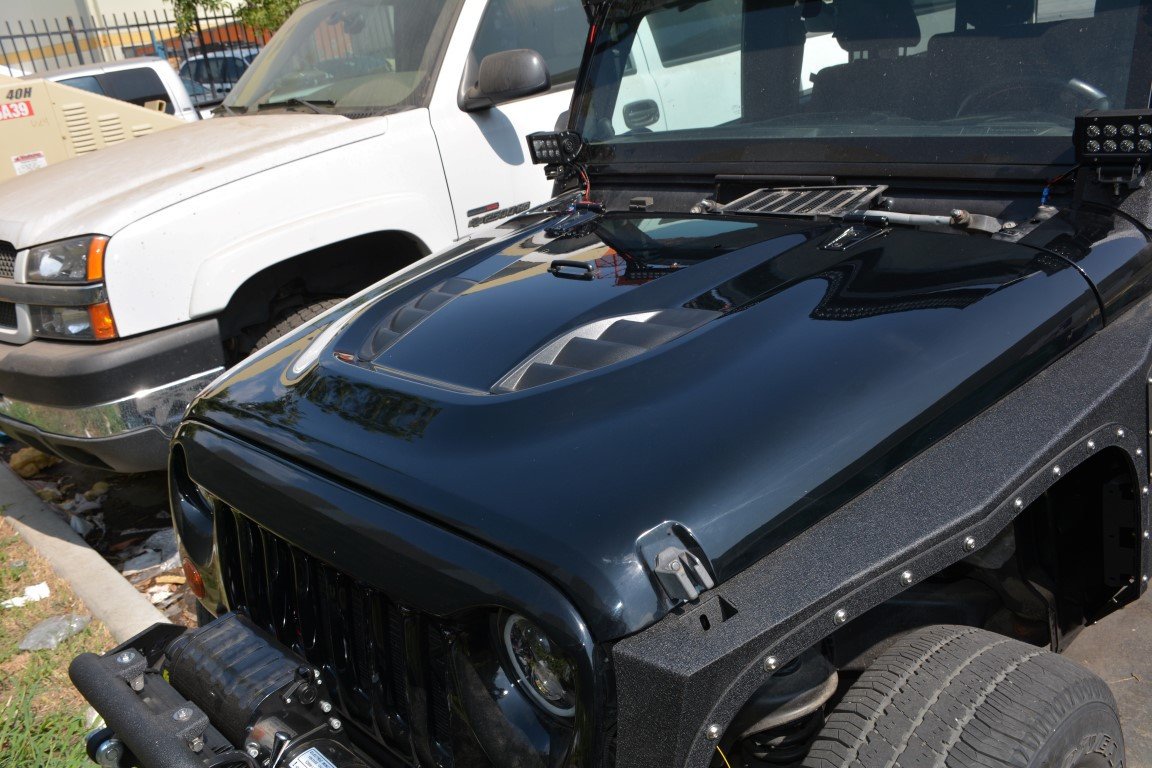 2007 2018 Jeep Wrangler JK JKU 10Th Anniversary Hood DV8 Offroad-6
