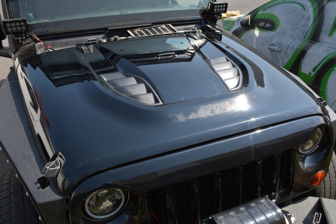 2007 2018 Jeep Wrangler JK JKU 10Th Anniversary Hood DV8 Offroad-7
