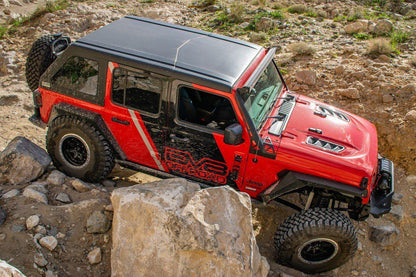 2018 2025 Jeep Wrangler JL JLU Gladiator JT Rubicon Replica Hood Unpainted DV8 Offroad