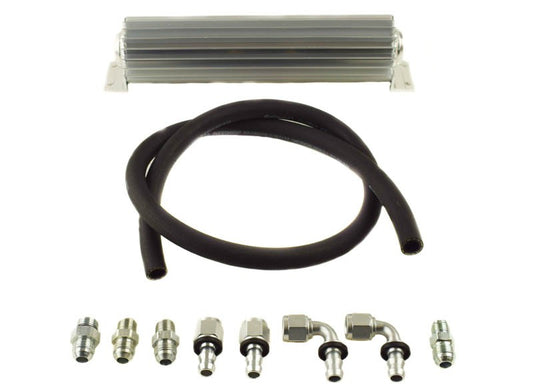 PSC Steering Upgraded #8 Return Line Hose Kit with Heat Sink Fluid Cooler Kit for 2007-11 Jeep JK PSC Performance Steering Components