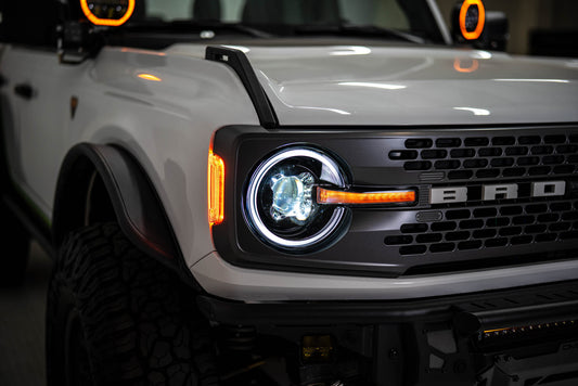 2021 2025 Ford Bronco Black Headlights DV8 Offroad-1