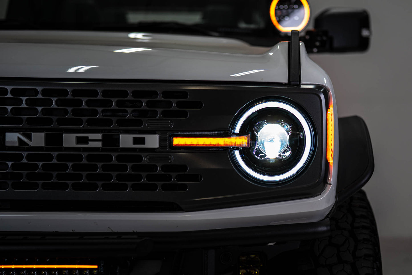2021 2025 Ford Bronco Black Headlights DV8 Offroad-2