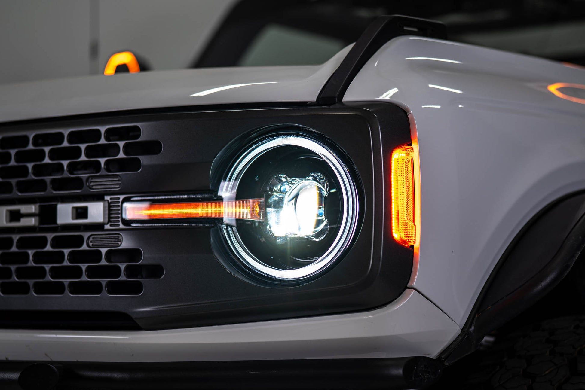 2021 2025 Ford Bronco Black Headlights DV8 Offroad-3