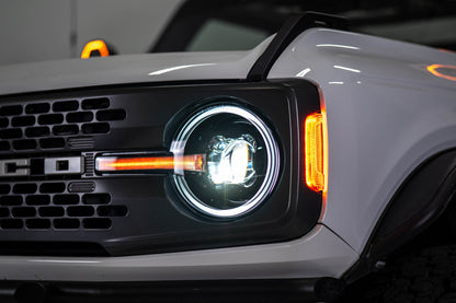2021 2025 Ford Bronco Black Headlights DV8 Offroad-3