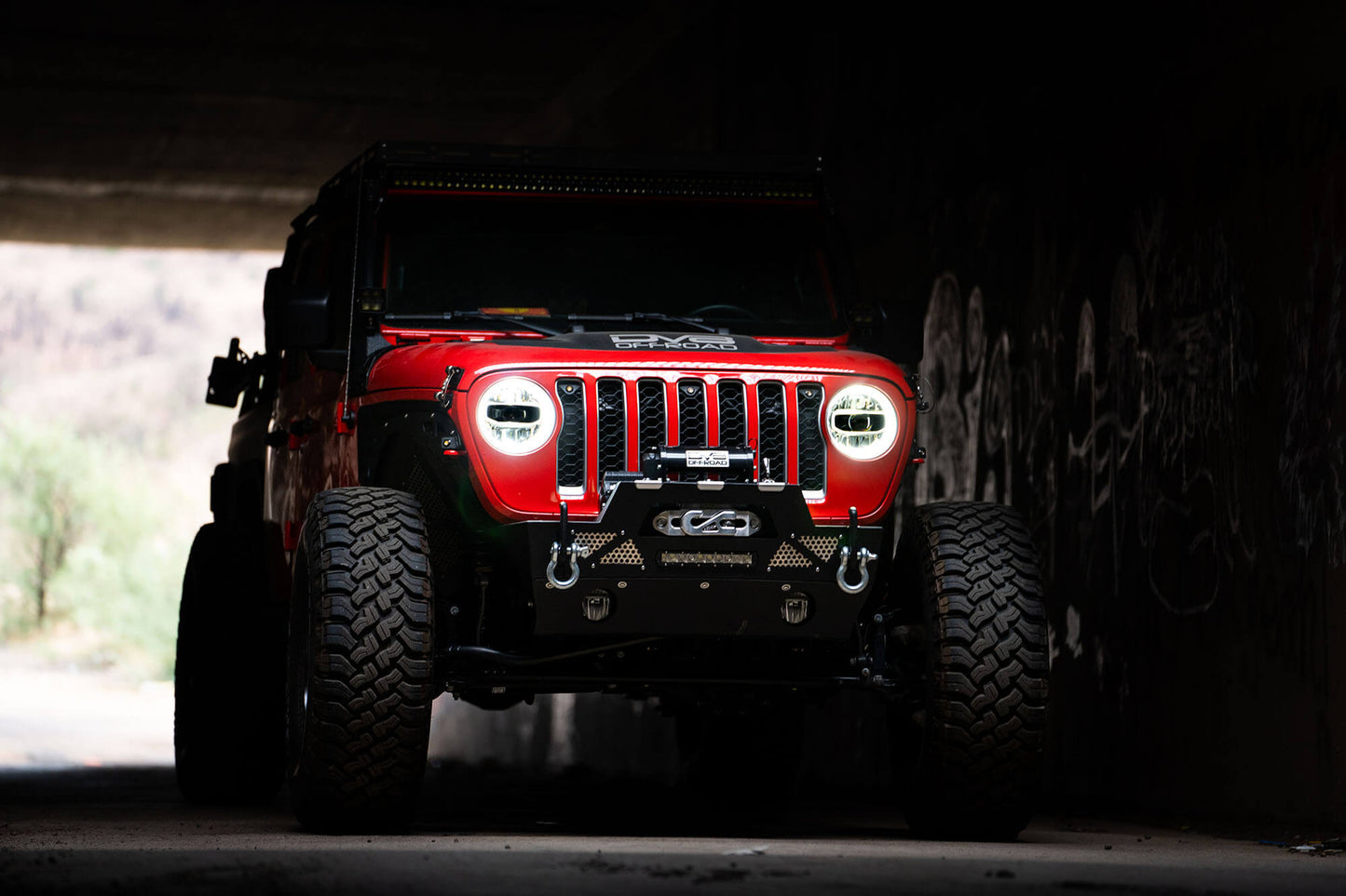 2018 2025 Jeep Jeep Gladiator JT Wrangler JL JLU LED Headlights Chrome DV8 Offroad-13