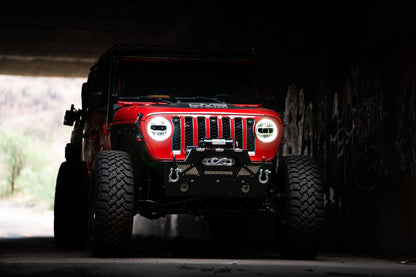 2018 2025 Jeep Jeep Gladiator JT Wrangler JL JLU LED Headlights Chrome DV8 Offroad-13