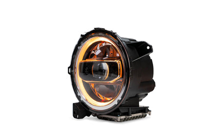 2018 2025 Jeep Jeep Gladiator JT Wrangler JL JLU LED Headlights Chrome DV8 Offroad-4