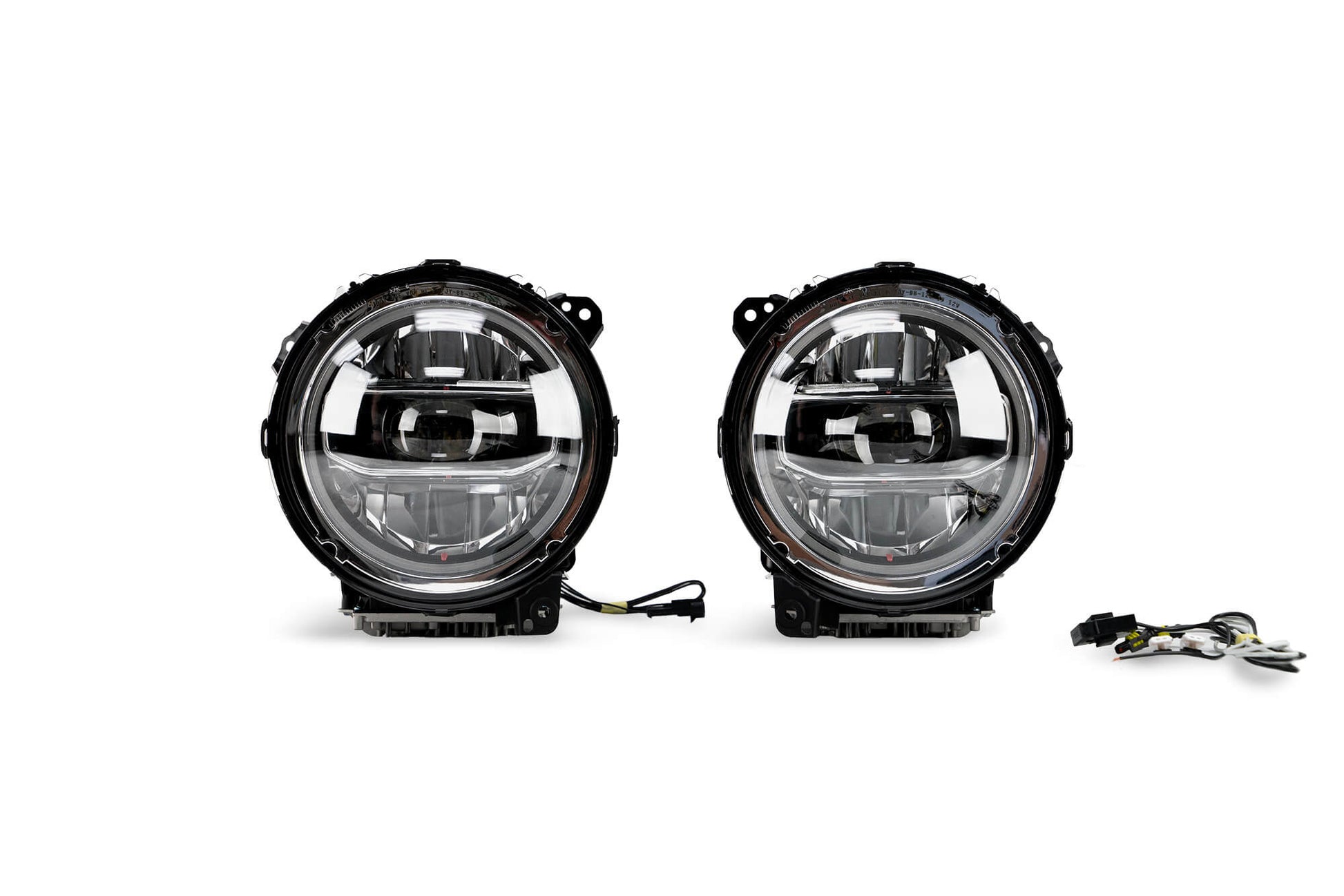 2018 2025 Jeep Jeep Gladiator JT Wrangler JL JLU LED Headlights Chrome DV8 Offroad-7