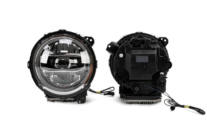 2018 2025 Jeep Jeep Gladiator JT Wrangler JL JLU LED Headlights Chrome DV8 Offroad-10