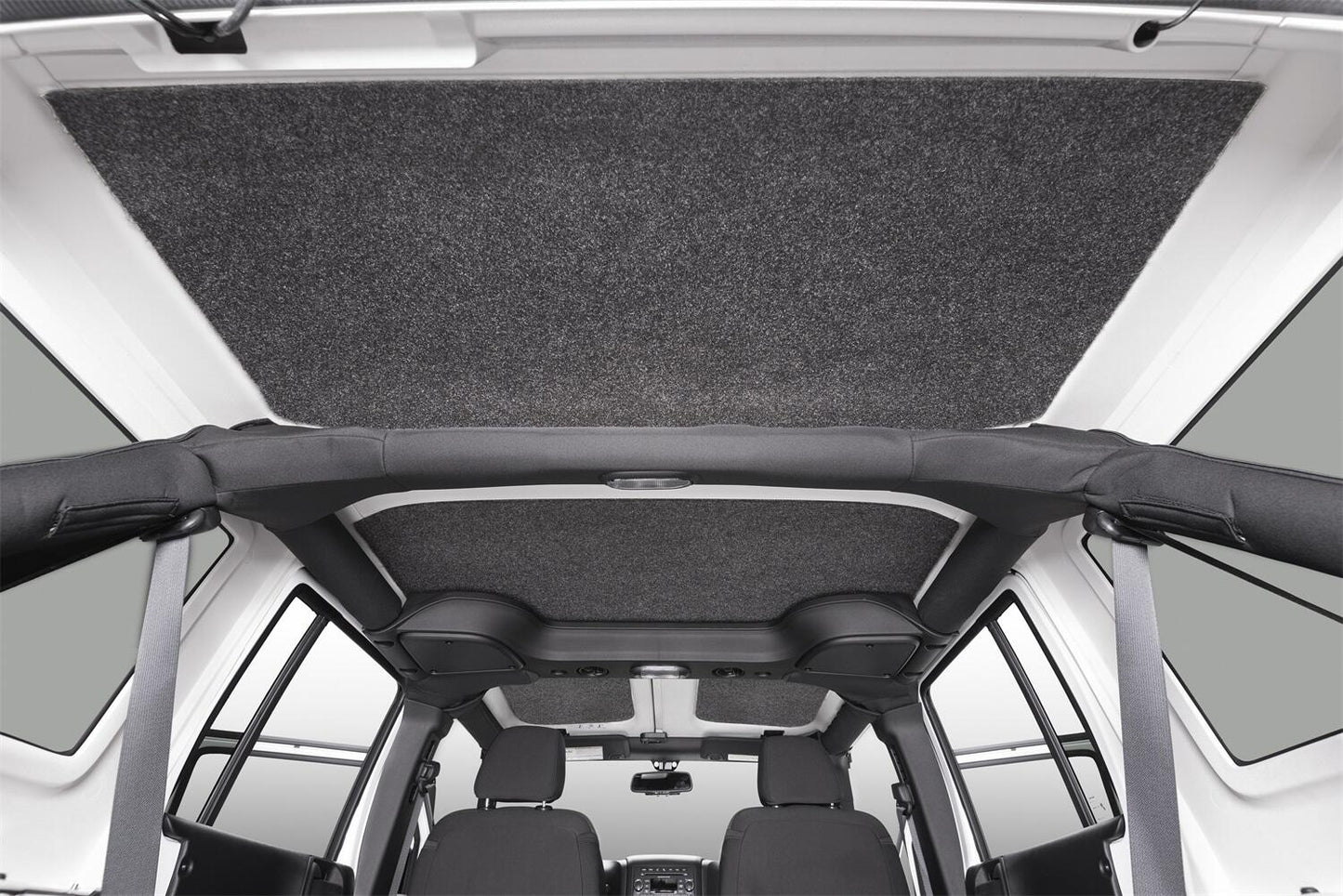 Jeep Headliner 11-18 JK 2 door Headliner Kit 4 pc. Kit Intended For Hard Top Charcoal BedRug