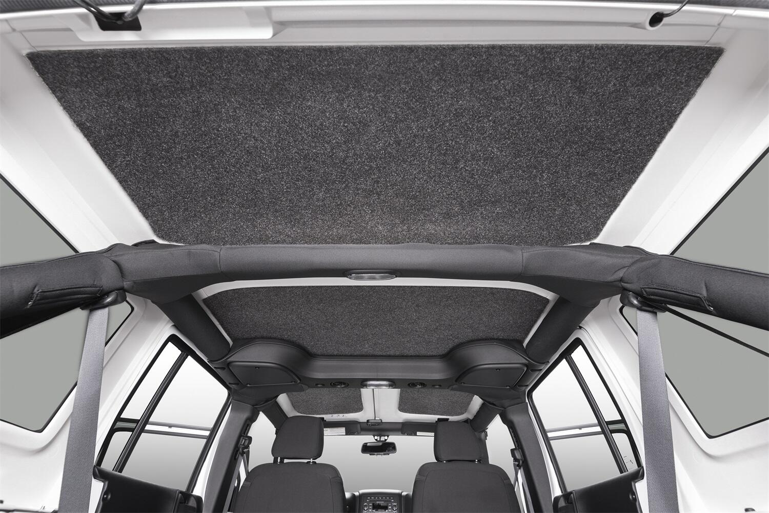 Jeep Headliner 11-18 JK 2 door Headliner Kit 4 pc. Kit Intended For Hard Top Charcoal BedRug