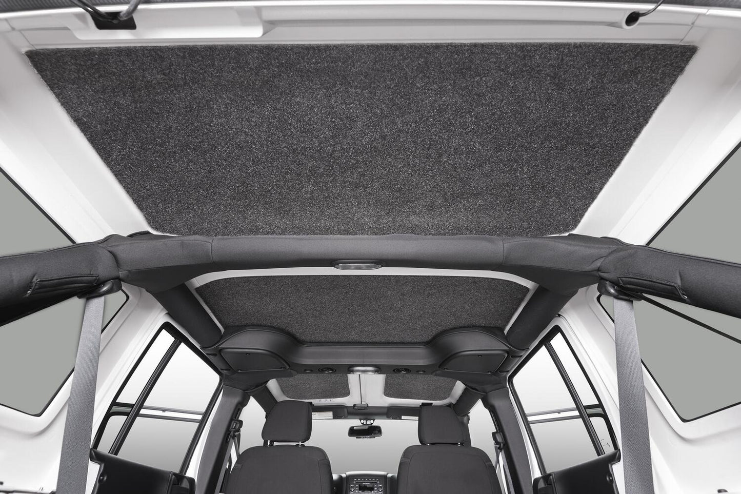 Jeep Headliner 11-18 JK Unlimited 4 door Headliner Kit 4 pc. Kit Intended For Hard Top Charcoal BedRug-3