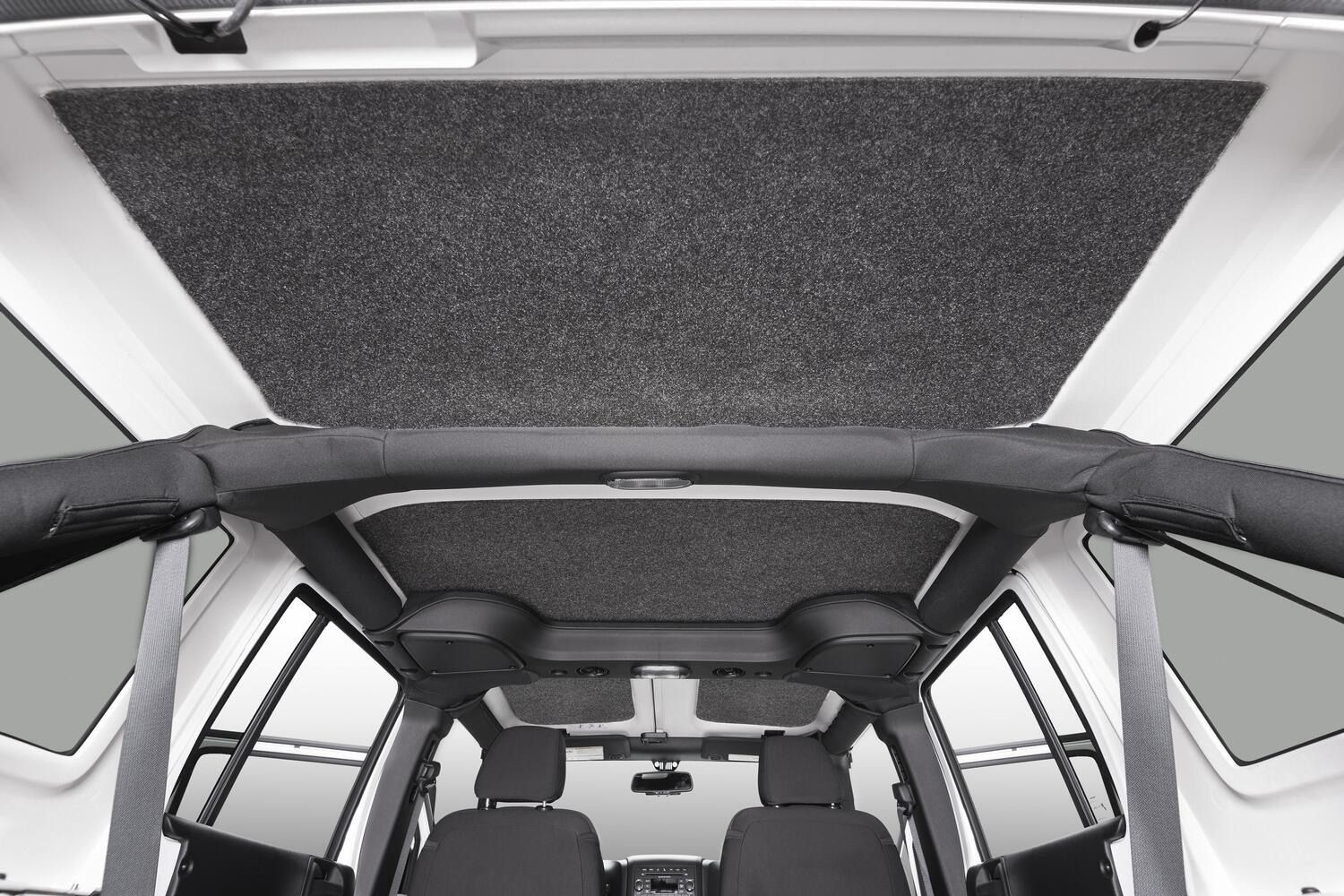 Jeep Headliner 18+ JL Unlimited 4 door Headliner Kit 4 pc. Kit Intended For Hard Top Charcoal BedRug-3