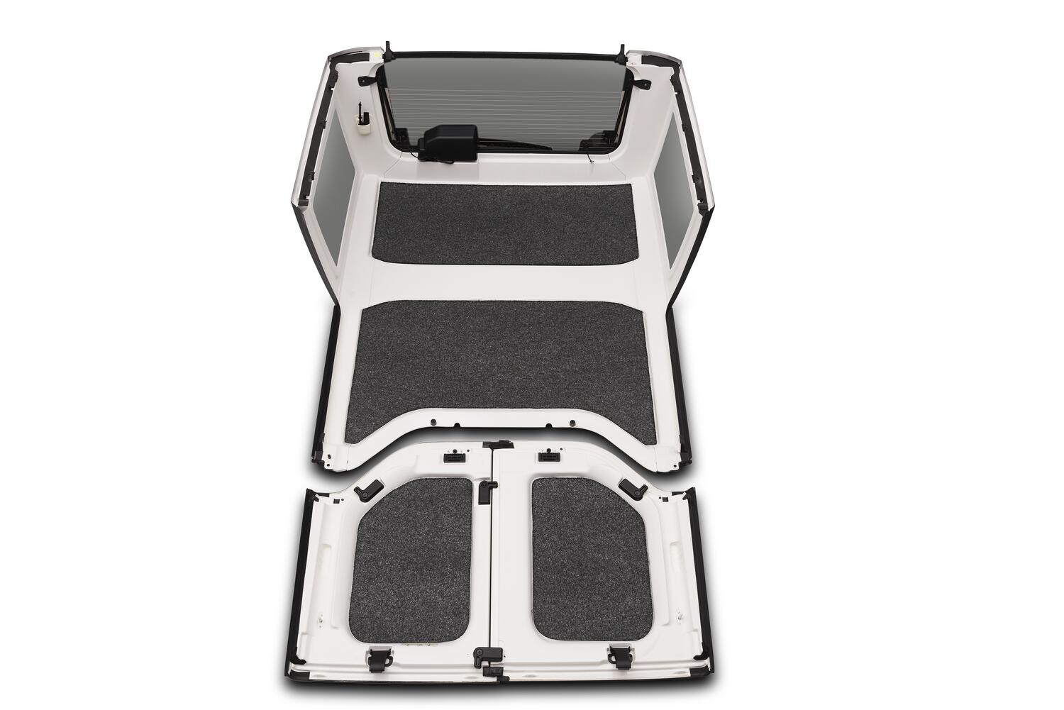 Jeep Headliner 18+ JL Unlimited 4 door Headliner Kit 4 pc. Kit Intended For Hard Top Charcoal BedRug-4