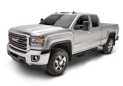Podium Step LG Cab Length (2 Steps per Side) 3 Inch Main Tube Diameter 2007-2013 Chevy Silverado/GMC Sierra 1500/2007-2010 2500 HD/3500 HD Crew Cab Textured Black NFab-3