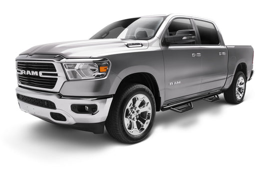Podium Step LG Cab Length (2 Steps per Side) 3 Inch Main Tube Diameter 2019-2025 (New Body Style) Ram 1500 Crew Cab Textured Black NFab