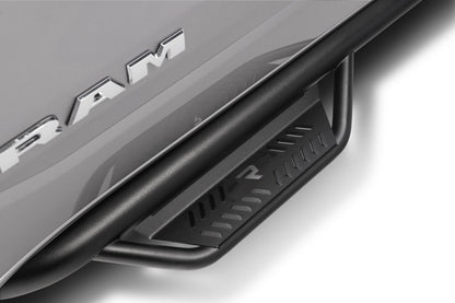 Podium Step LG Cab Length (2 Steps per Side) 3 Inch Main Tube Diameter 2019-2025 Ram 2500/3500 Mega Cab Textured Black NFab-1
