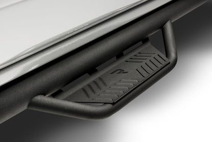 Podium Step LG Cab Length (2 Steps per Side) 3 Inch Main Tube Diameter 2005-2023 Toyota Tacoma Double Cab Textured Black N Fab NFab-1