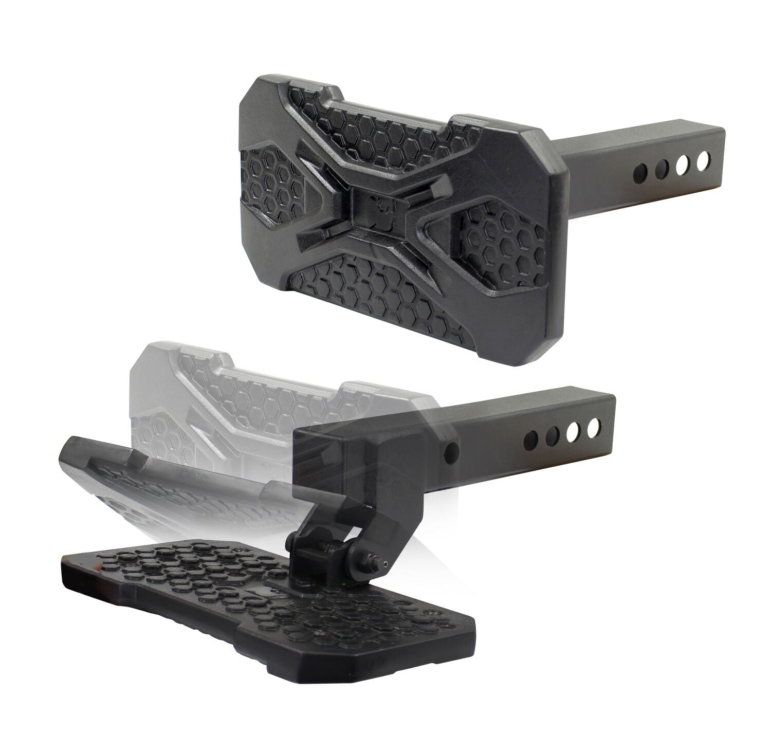 HS 20 Hitch Step Textured Black Go Rhino-9