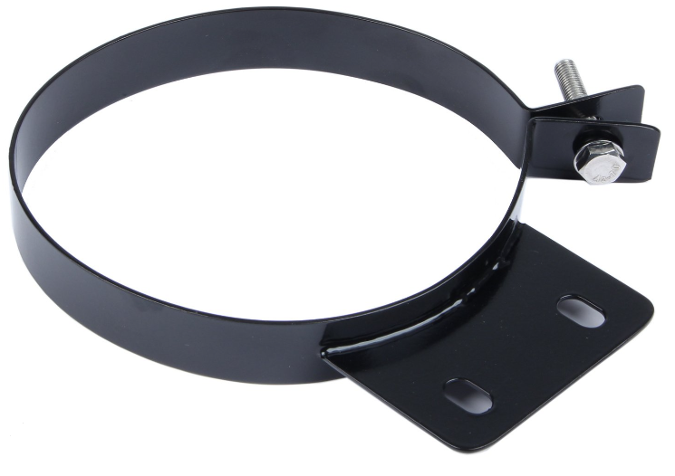 Diesel Stack Clamp 8 in Black Finish 304 Stainless Steel Pypes Performance Exhaust-1