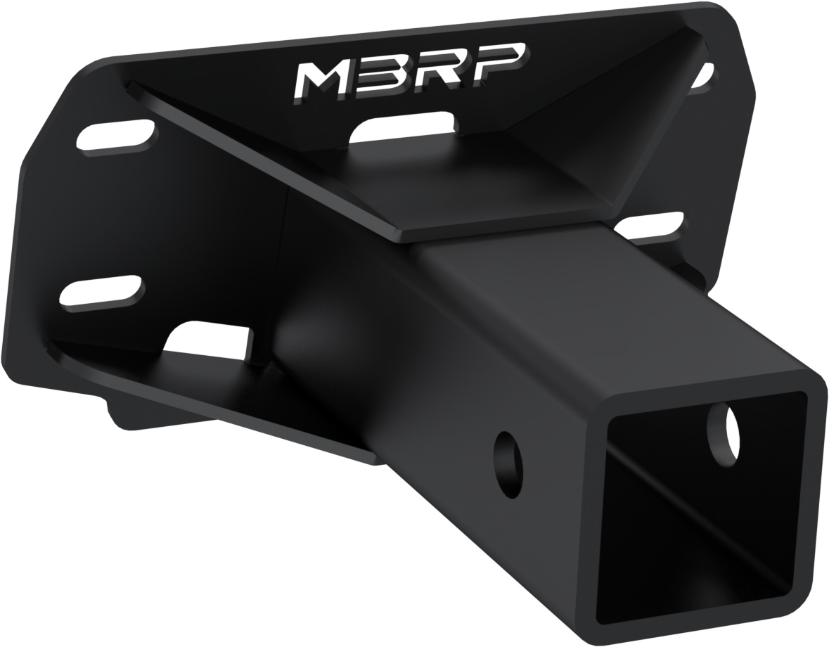 18-Present Polaris Ranger 1000/ XP 1000 and 2023-Present Polaris Ranger EV Black-Coated 2 Inch Front Hitch Receiver MBRP