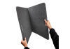 Folding Track Mat 2 ft. x 4 ft. Grey Husky Liners-3