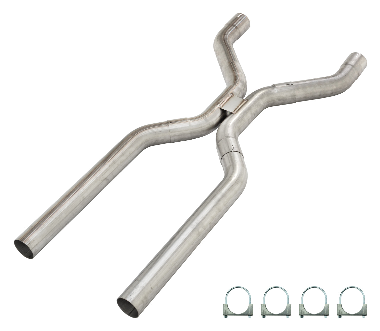 3 Inch Universal H-Pipe Crossover Kit Mandrel Bent 409 Stainless Steel Pypes Performance Exhaust