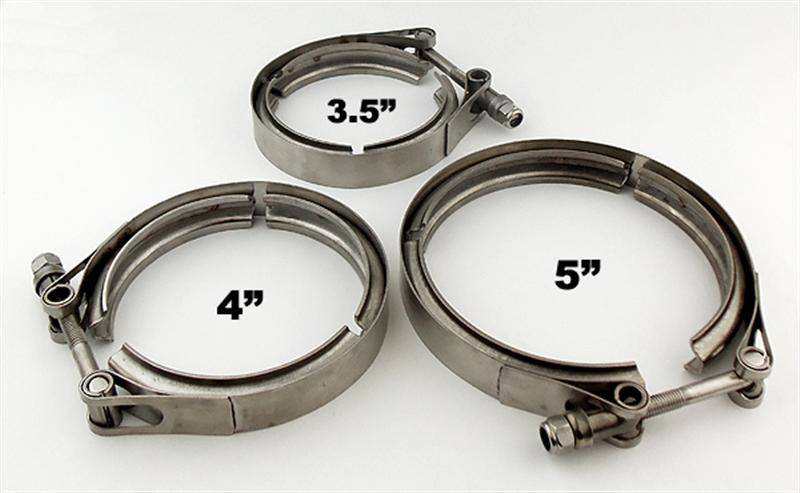 V-Band Clamp 4 in Natural 304 Stainless Steel Pypes Performance Exhaust