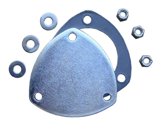 Flange Dump Plate Kit 3 in Hardware Incl Natural 304 Stainless Steel Pypes Performance Exhaust