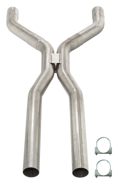 3 Inch Mandrel-Bent Tunnel Crossover H-Pipe 409 Stainless Steel Pypes Performance Exhaust-1